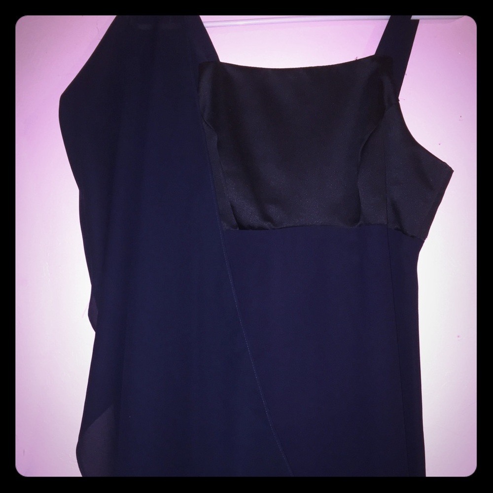 NIghtWay Formal Navy Blue Dress with Shawl